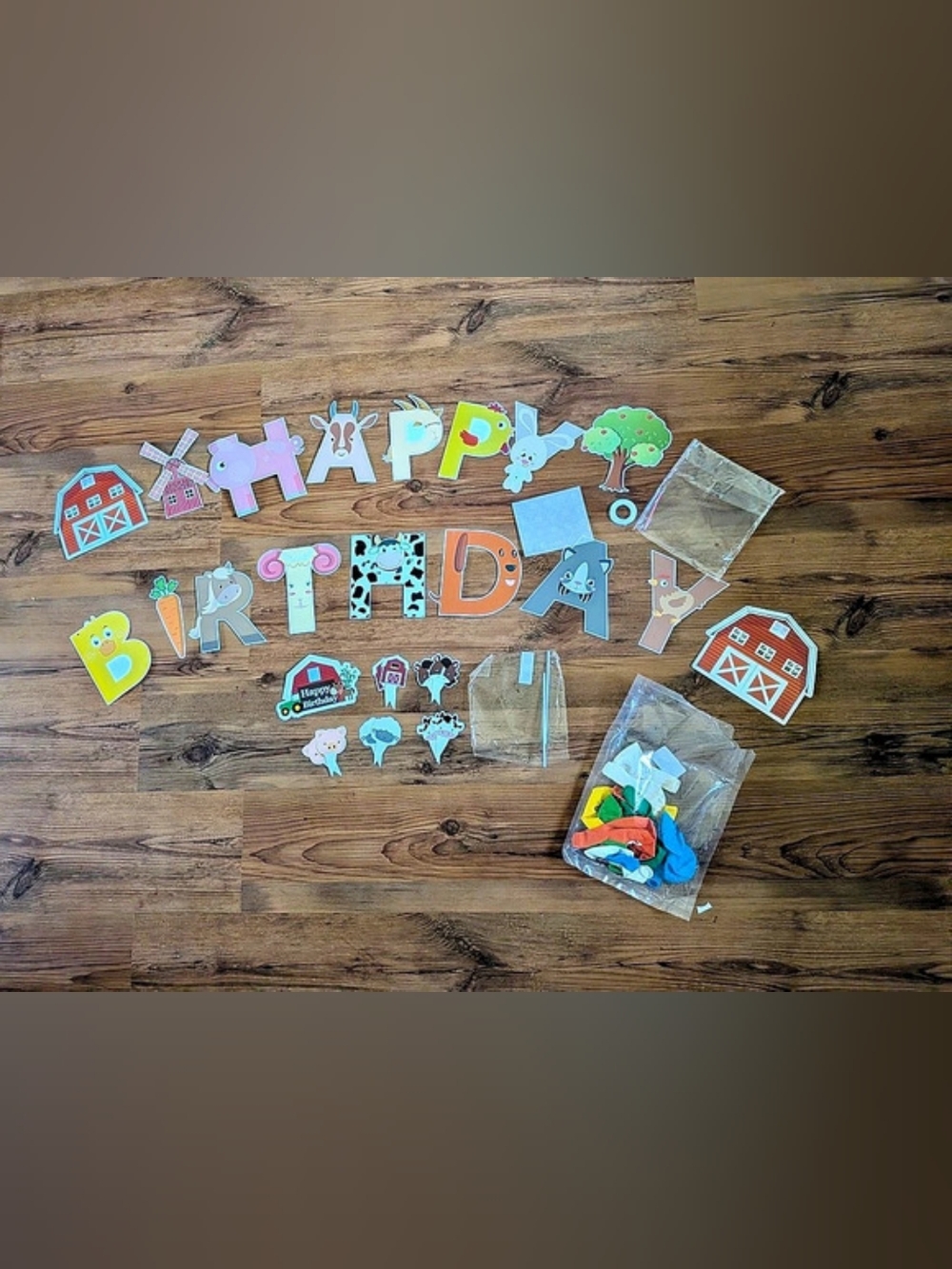 New Old MacDonald Had A Farm Birthday Party Decor Kit